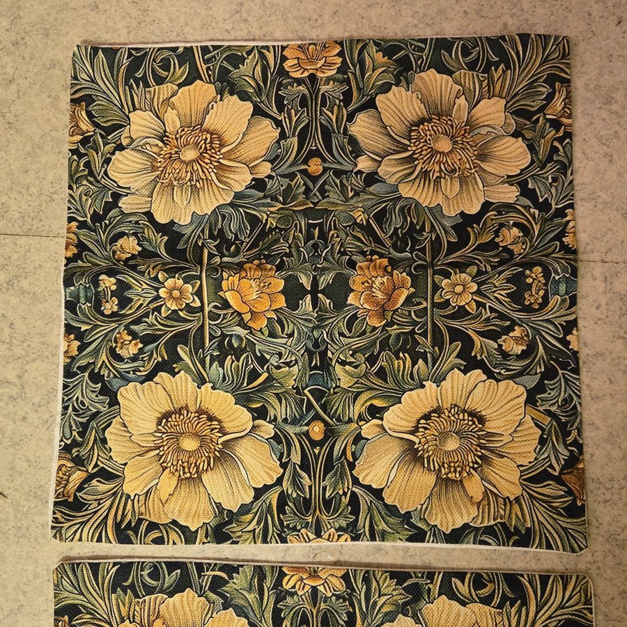 2 st Nya Kuddfodral William Morris print