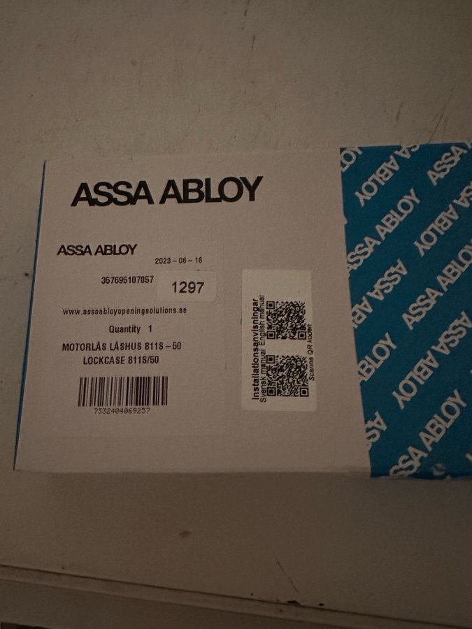 ASSA ABLOY Motorlås Låshus 811-50