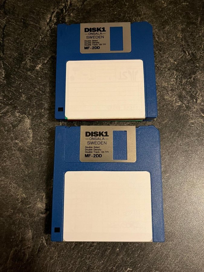 10st Disk1 Blå MF-2DD/720kb Disketter