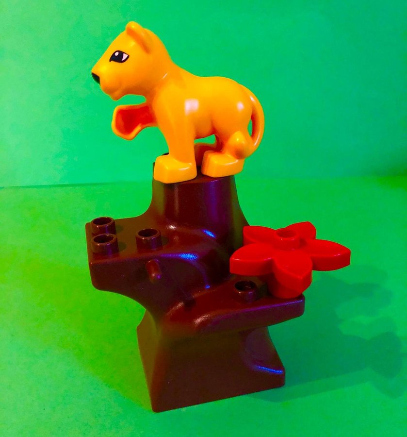 Lego DUPLO Lejonunge i Träd Lejon Unge som Klättrar Djur Wild Life