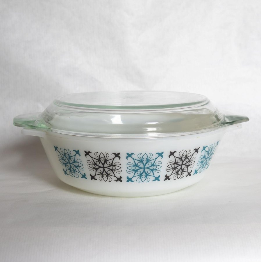 JAJ PYREX UGNSFORM 509 MED LOCK "CHELSEA" VINTAGE 1960-TAL MADE IN ENGLAND