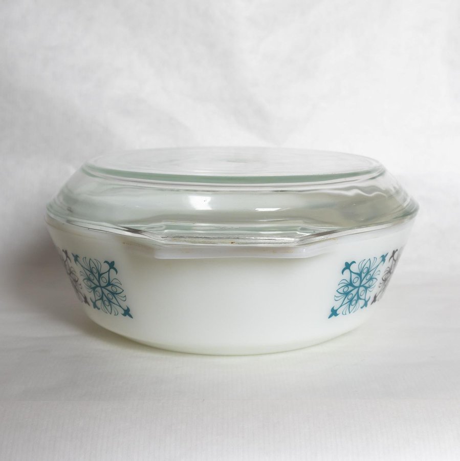 JAJ PYREX UGNSFORM 509 MED LOCK "CHELSEA" VINTAGE 1960-TAL MADE IN ENGLAND