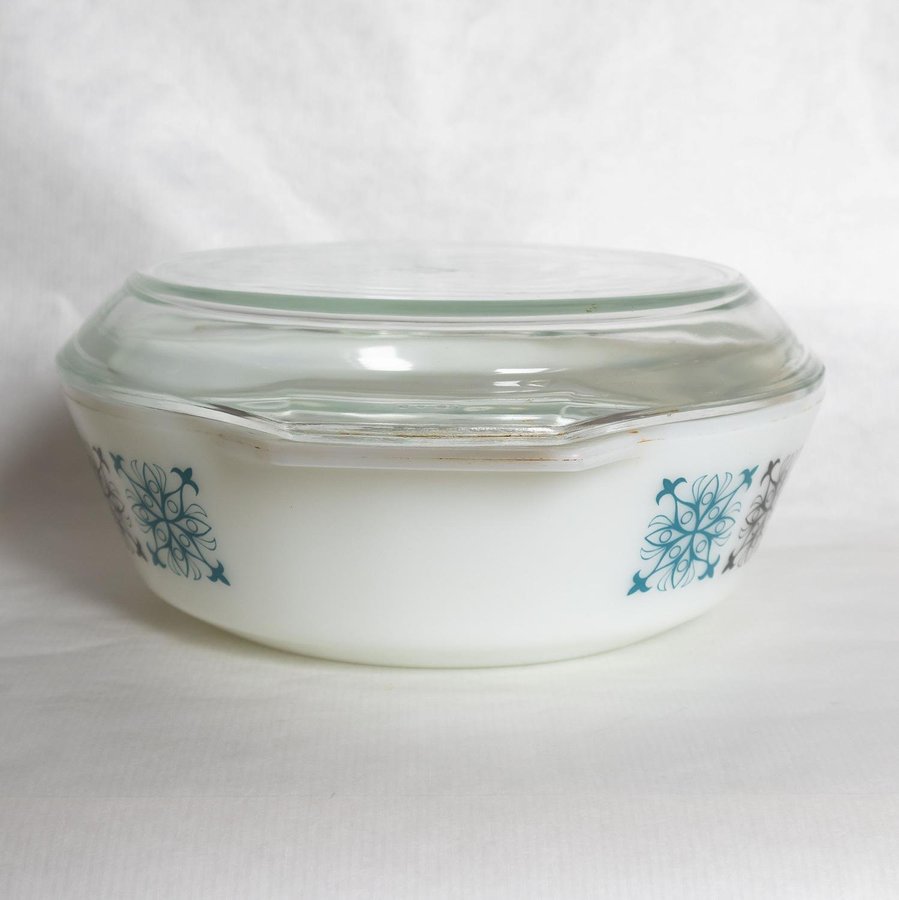 JAJ PYREX UGNSFORM 509 MED LOCK "CHELSEA" VINTAGE 1960-TAL MADE IN ENGLAND