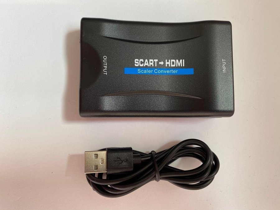 1080P Scart Till HDMI Video audio adapt