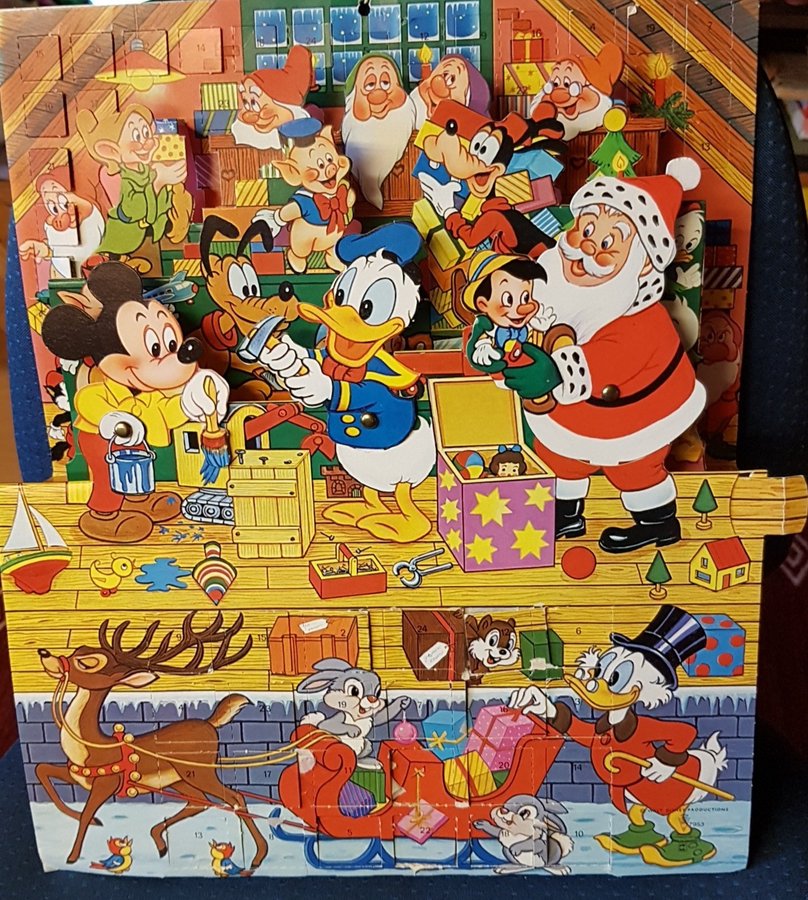 GAMMAL JULKALENDER/ ADVENTSKALENDER