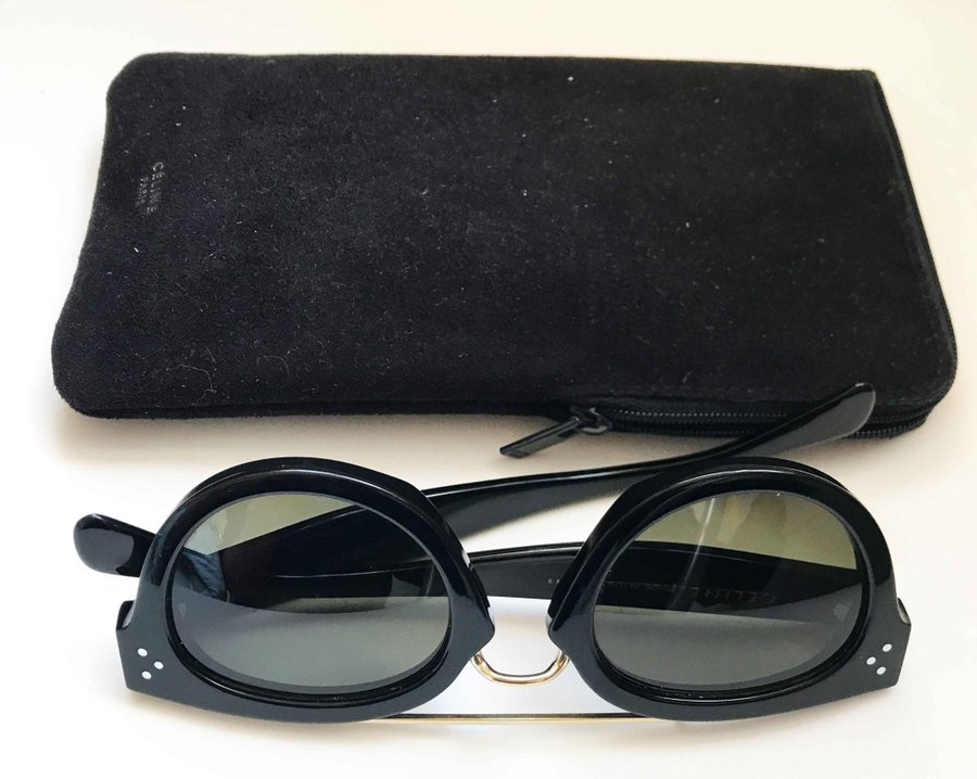 Genuine Celine New Preppy Round sunglasses black good condition