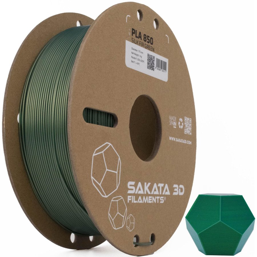 PLA silk fir green 175mm 1kg sakata3d