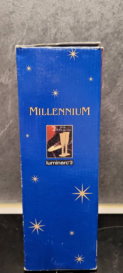 2 st. Champagneglas Millennium Luminarc