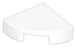 White Tile Round 1 x 1 Quarter - LEGO - 25269