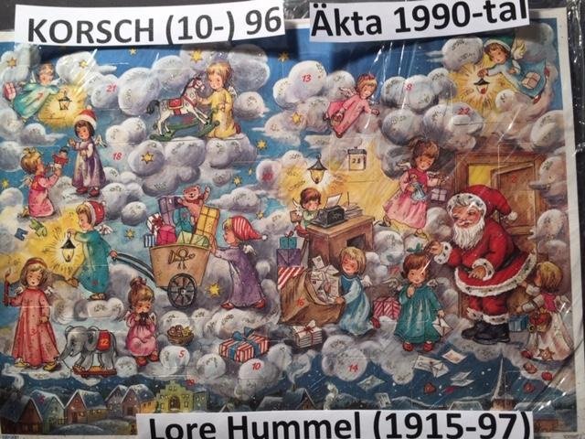 Adventskalender KORSCH 96: Hummel: Änglamoln v tomte-verkstad1990-2006 A4=20x30