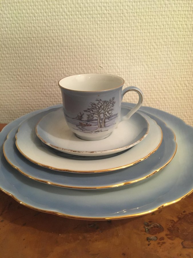 Servisdelar Christineholm 4 delar Kaffekopp 3 st fat