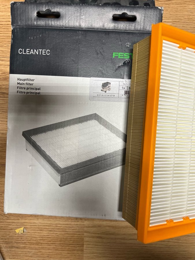 Festool filter hauptfilter ct 26 ct36 ct 48 nytt cleantec