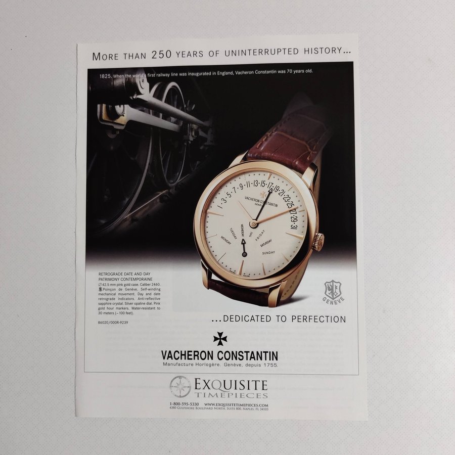 VACHERON CONSTANTIN annons från 2009