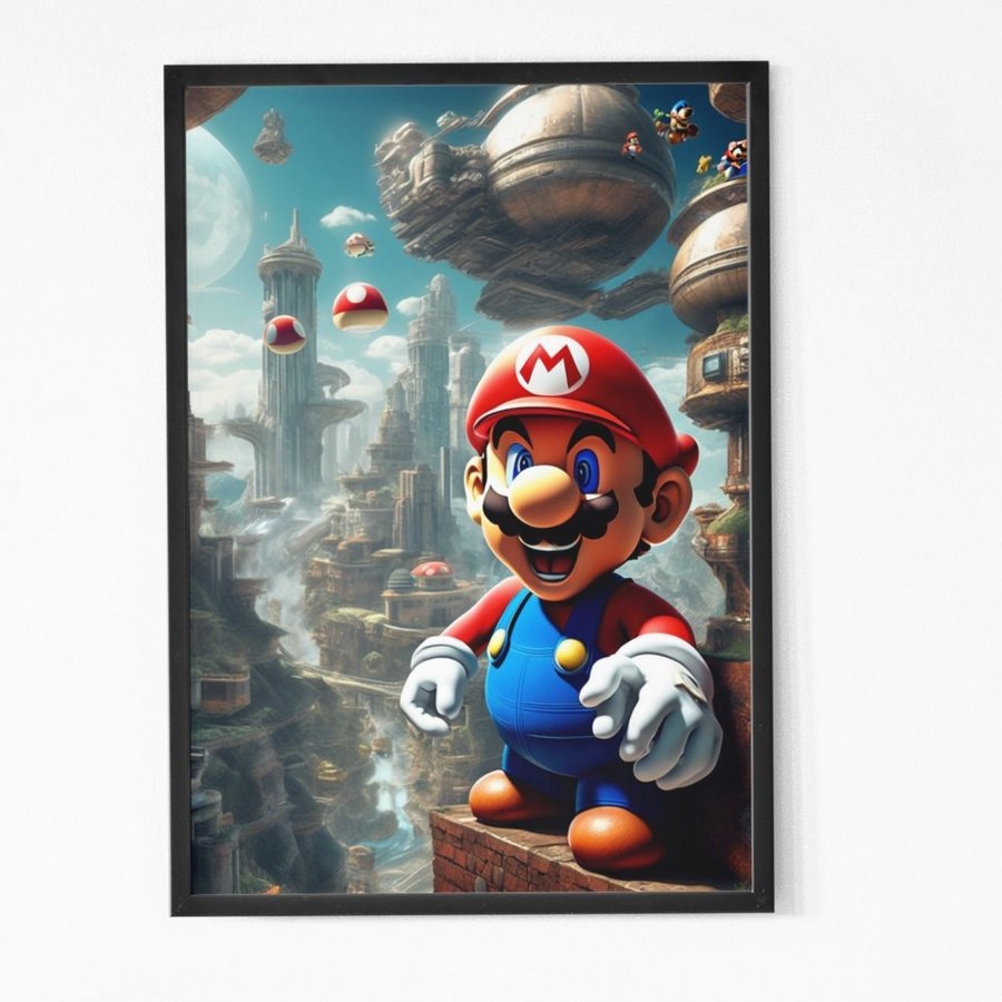 Super Mario Bros Tavla 30x40cm | Julklappstips |