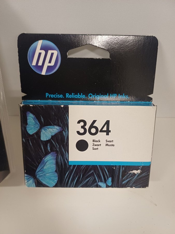 HP 364 bläckpatroner svart och gult