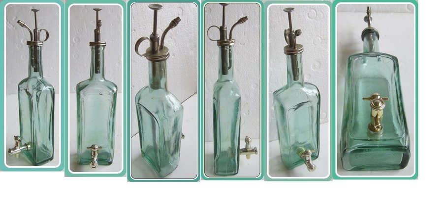 ANTIQUE RARE FIND! "SHONFELD´S" USA DISPENSER/DECANTER BOTTLE