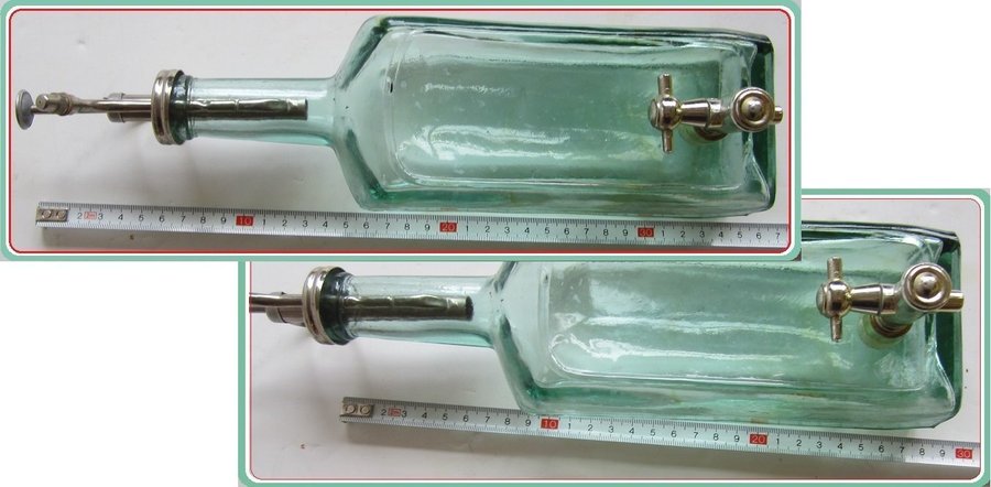 ANTIQUE RARE FIND! "SHONFELD´S" USA DISPENSER/DECANTER BOTTLE