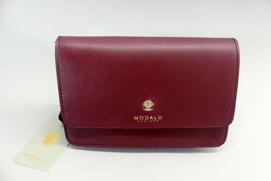 Modalu - Clara Claret Red Chain Crossbody