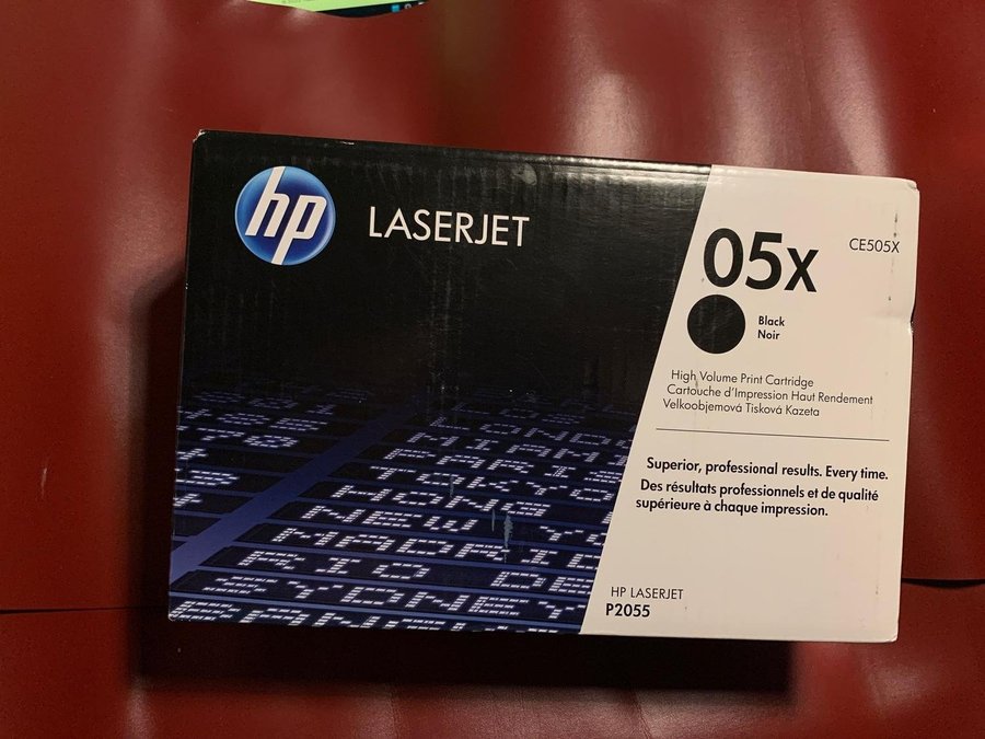 HP CE505X Laser toner Svart 05X Black