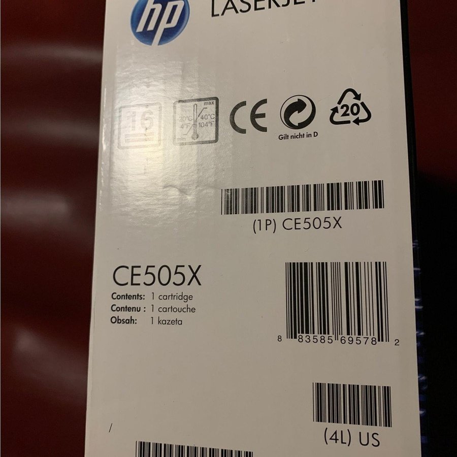 HP CE505X Laser toner Svart 05X Black