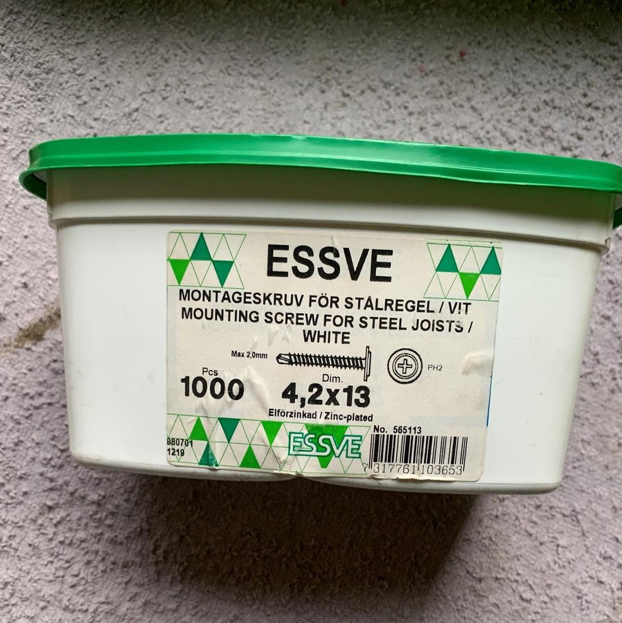 ESSVE Montageskruv 42x13 - 1/2 paket - 565113