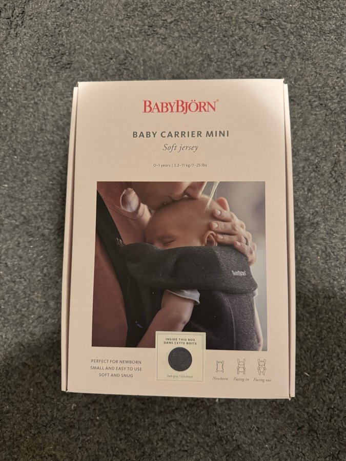 BabyBjörn Baby Carrier Mini Soft Jersey - Grå