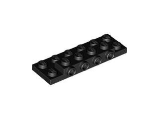 Black Plate Modified 2 x 6 x 2/3 with 4 Studs on Side - LEGO - 87609