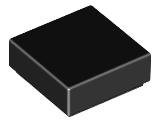 Black Tile 1 x 1 with Groove - LEGO - 3070b