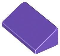 Dark Purple Slope 30 1 x 2 x 2/3 - LEGO - 85984