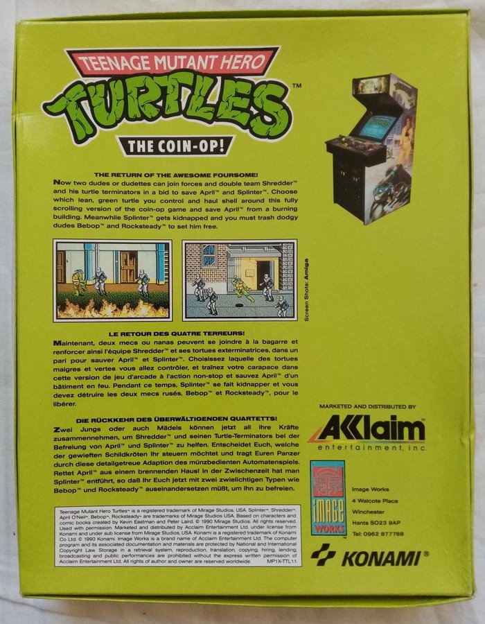 Teenage Mutant Hero Turtles (Acclaim Entertainment - Image Works) - C64 Spel