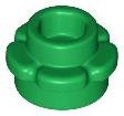 Green Plate Round 1 x 1 with Flower Edge (5 Petals) - LEGO - 24866