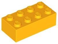 Bright Light Orange Brick 2 x 4 - LEGO - 3001