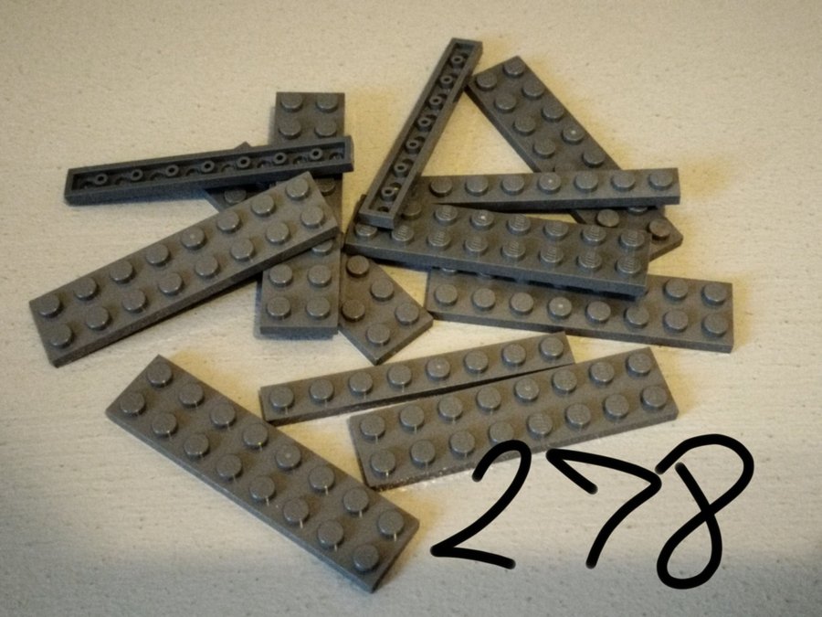 LEGO mörkgrå plattor