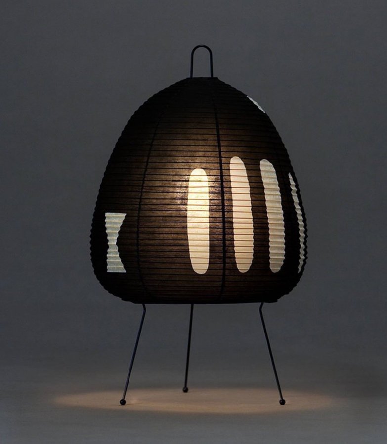 Akari / Isamu Noguchi 1AB golvlampa / bordlampa