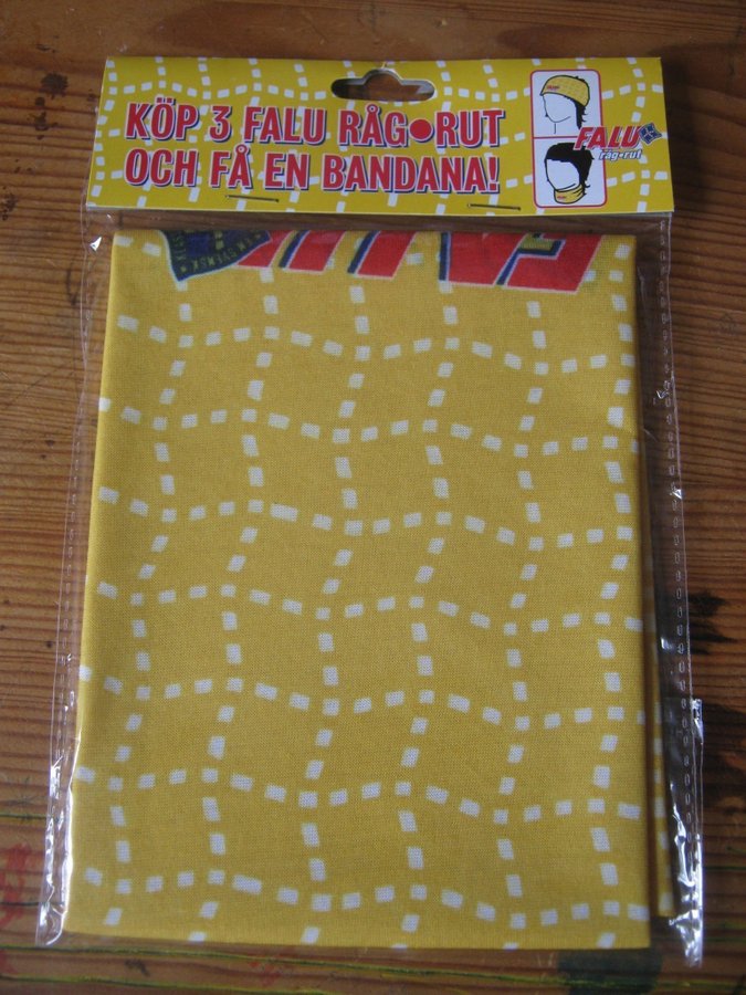 Ny Wasa Falu Rågrut bandana Buff Halsduk Mössa Pannband reklam