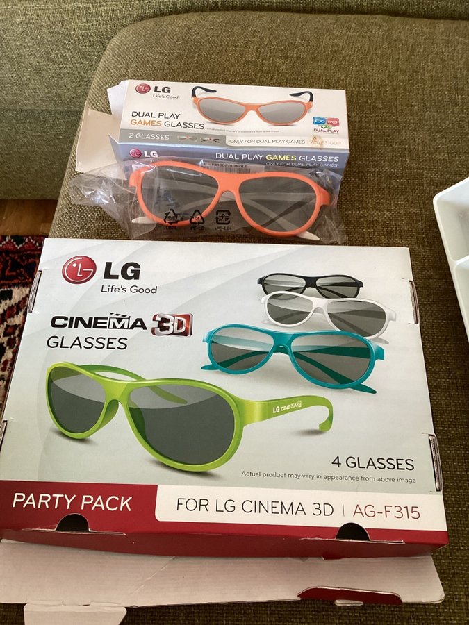 LG 3D Glasses AG-F 315, 7 st.