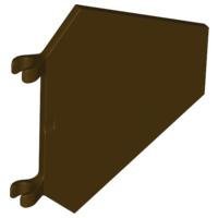 Dark Brown Flag 5 x 6 Hexagonal - LEGO - x1435