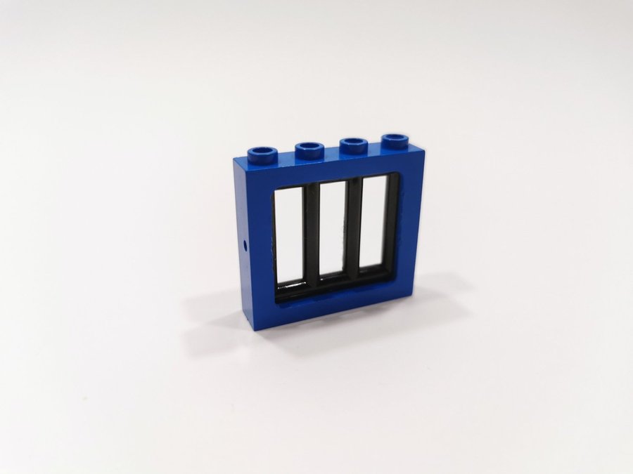 Lego - fönster - galler - 1x4x3 - part 6016 - svart