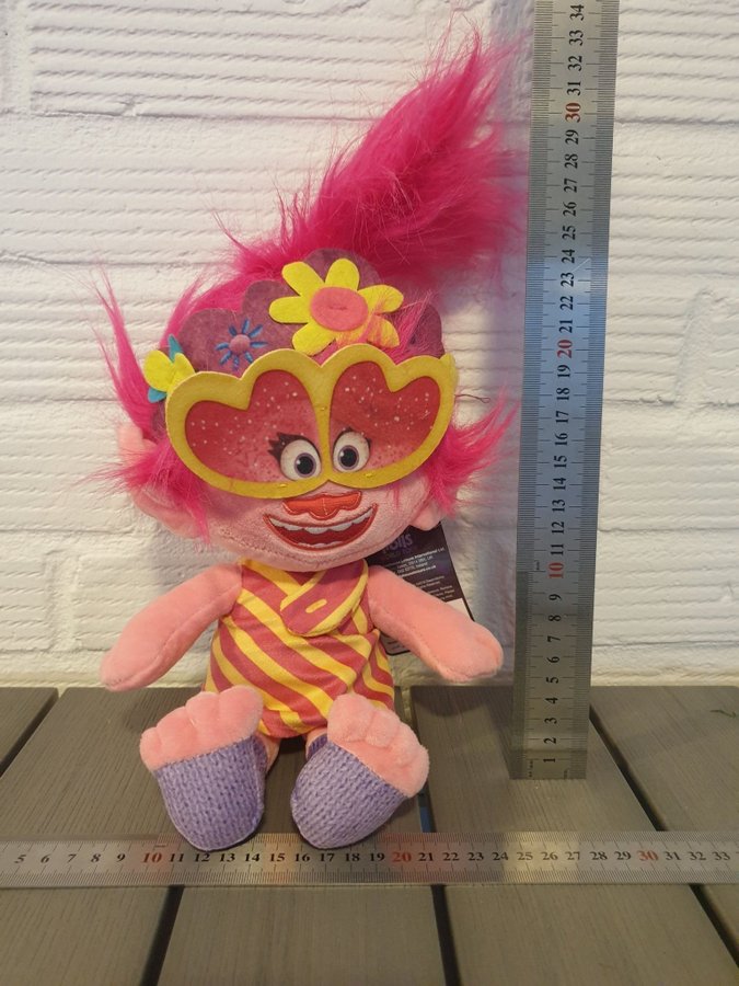 Ny Nalle trolls tjej mjukisdjur 30cm