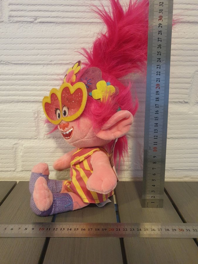 Ny Nalle trolls tjej mjukisdjur 30cm