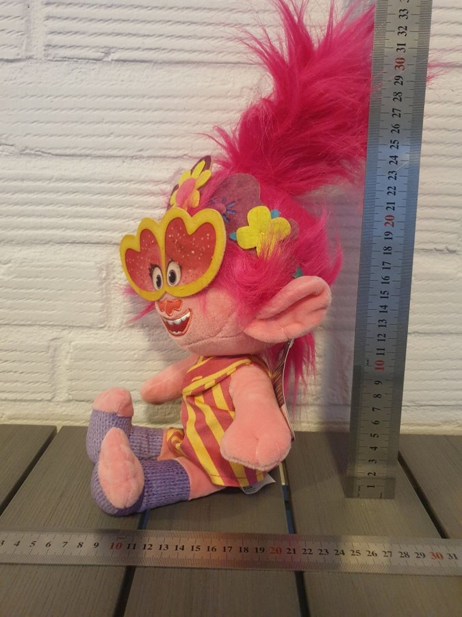 Ny Nalle trolls tjej mjukisdjur 30cm