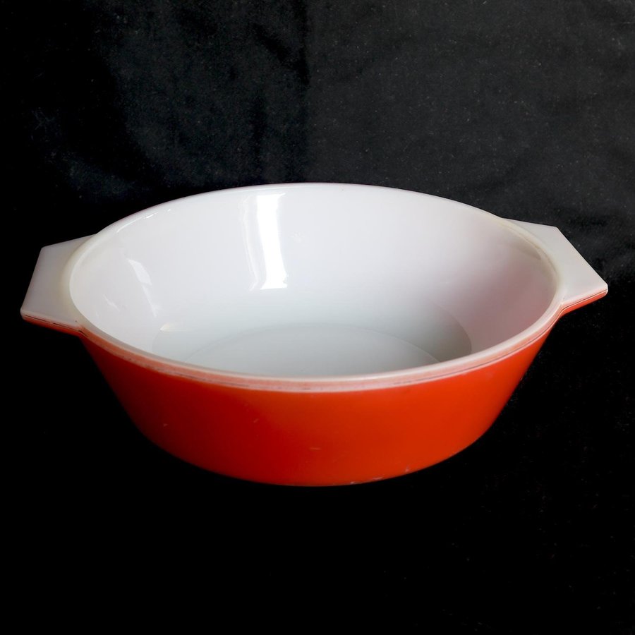 JAJ PYREX UGNSFORM 509 "SPRAYWARE" KORALLRÖD VINTAGE 1960-TAL MADE IN ENGLAND