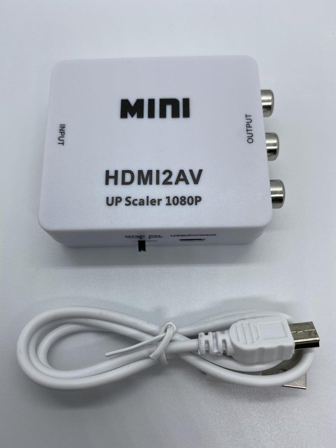 1080P HDMI Till AV Converter för PC Laptop HDTV DVD