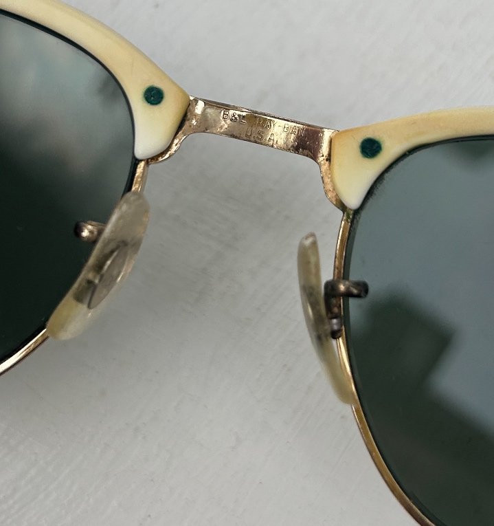 Vintage BL Ray-Ban Clubmaster Solglasögon - Äkta Bausch  Lomb Kvalitet