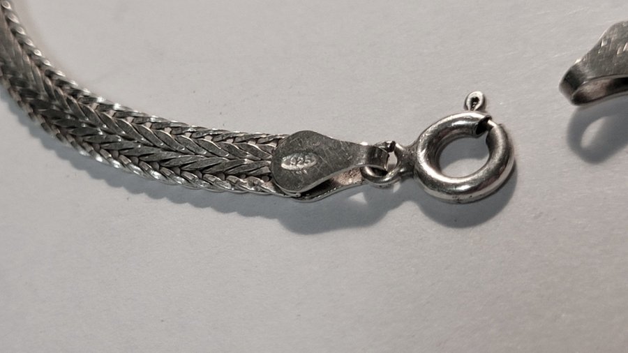 Silverarmband i Sterlingsilver 925, 18,5 cm långt