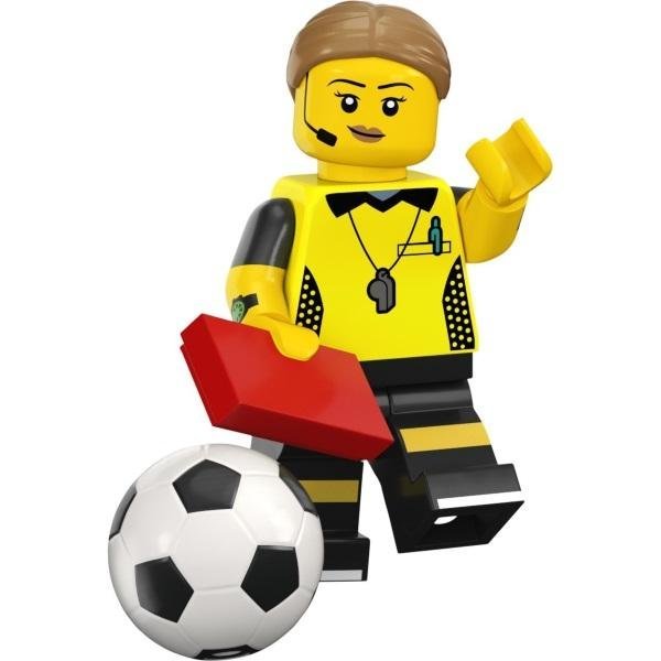 LEGO - Minifigur från serie 24 - Nr 1 Football Referee