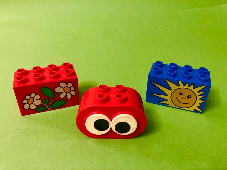 Lego DUPLO 3 st Motivbitar Bitar med Blommor Sol
