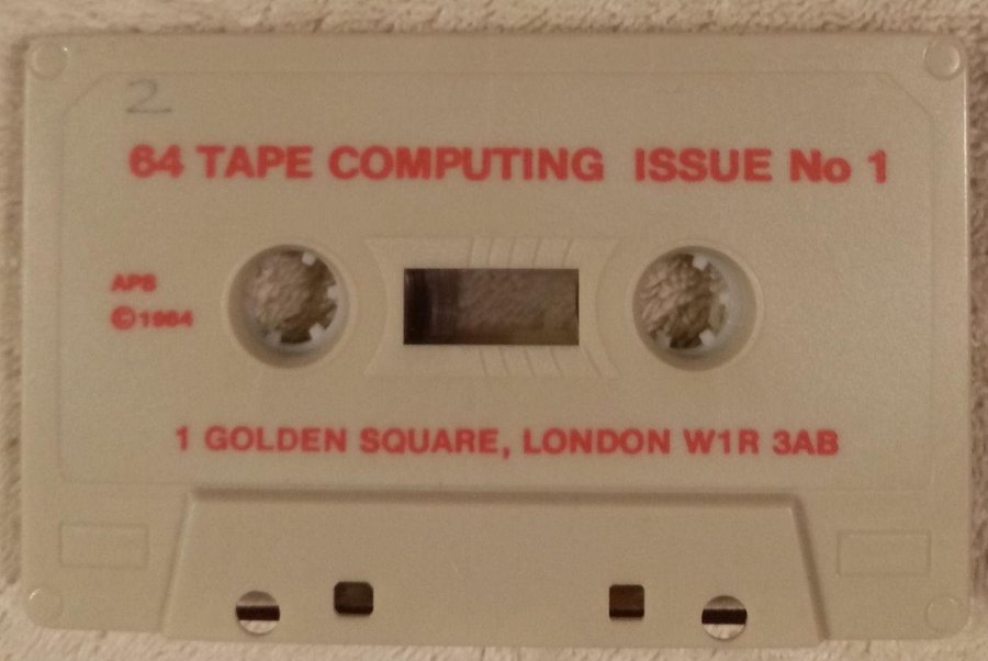 64 Tape Computing Issue No 1 (Argus Press Software) - Lös tape - Commodore 64