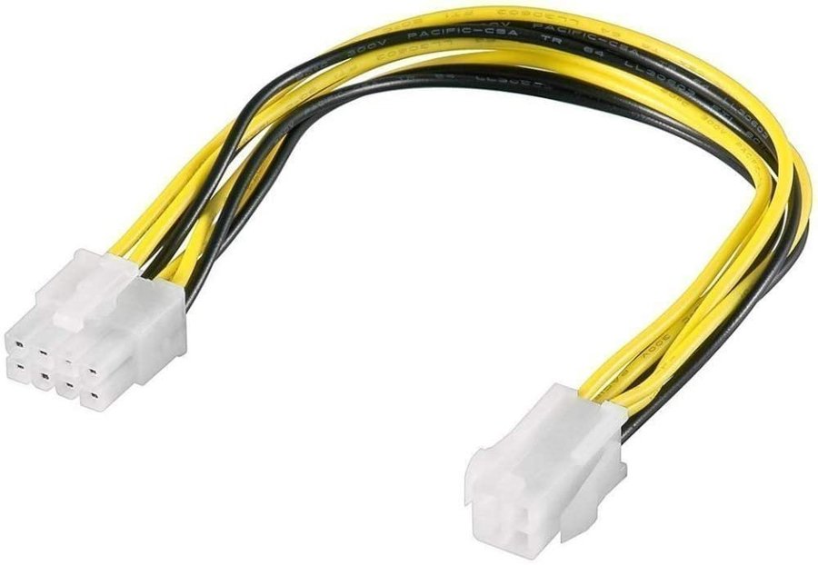 Kabel / Adapter: 8-polig uttag - P4 4-polig uttag