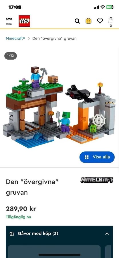 LEGO Minecraft Den "Övergivna" Gruvan